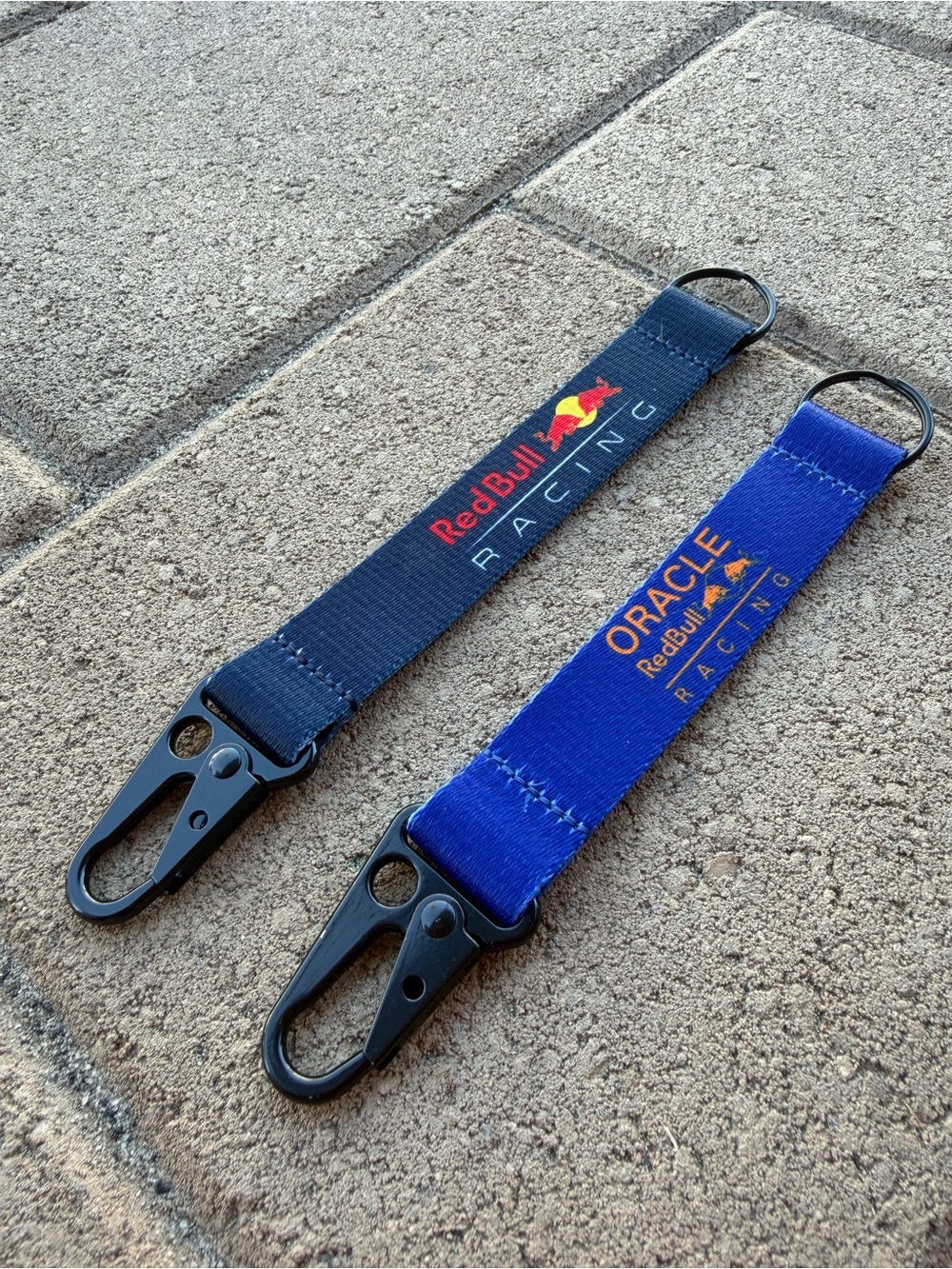 Set of 2 Red Bull Racing F1 Keychain Lanyard Oracle Ford w/carabiner Verstappen